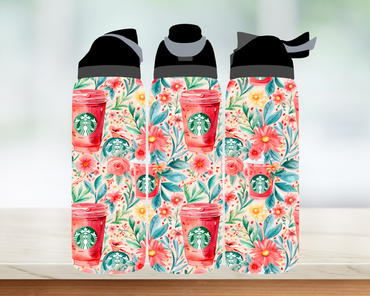 Bouteille style Owala - Café rose