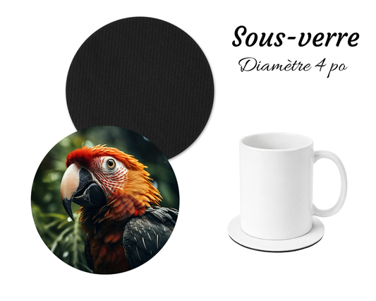 Sous-verre - Perroquet