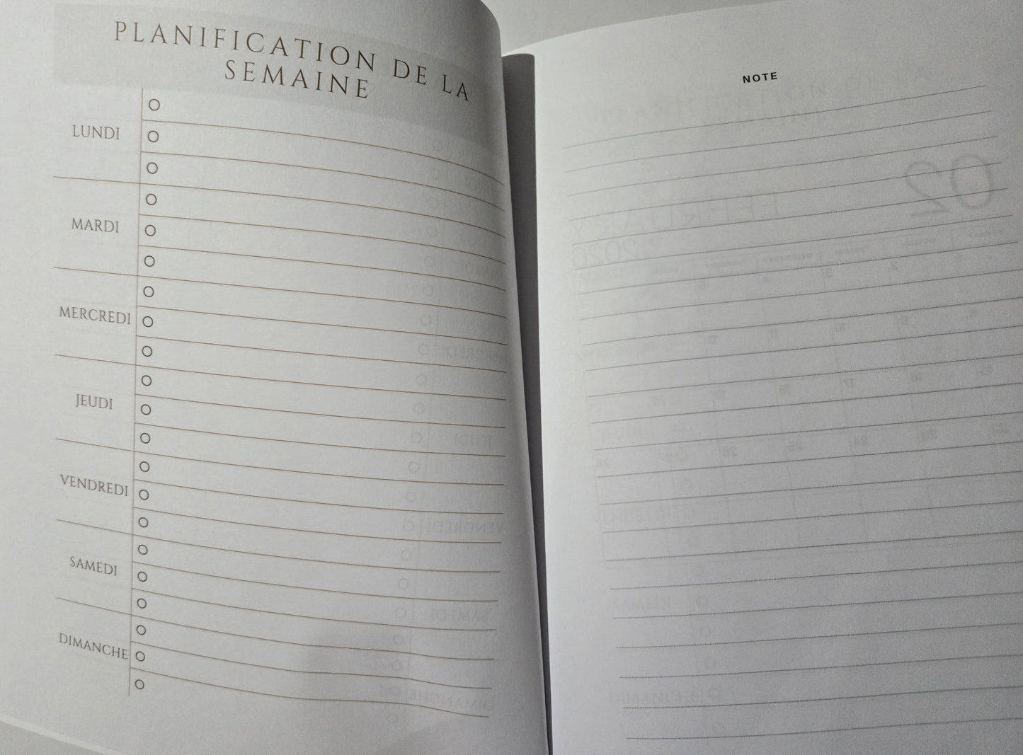 📘 Agenda 2026 – Organisation & sérénité