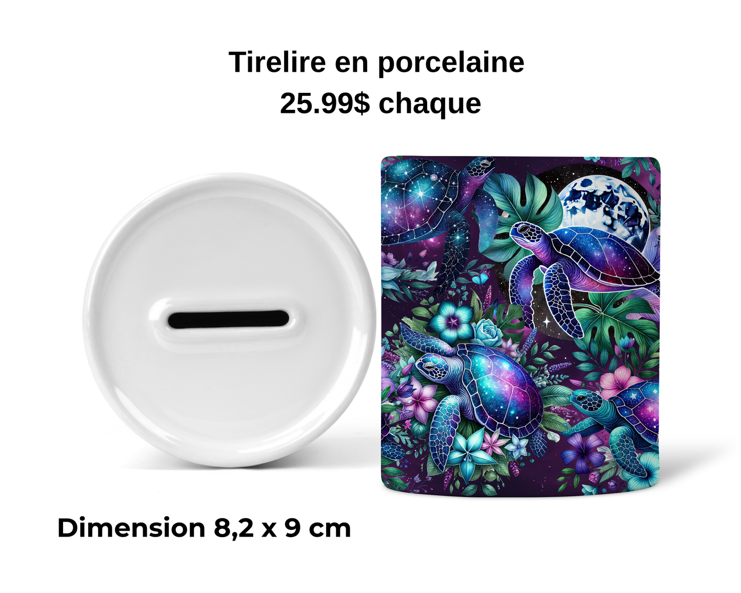 Tirelire - Tortue à Jess