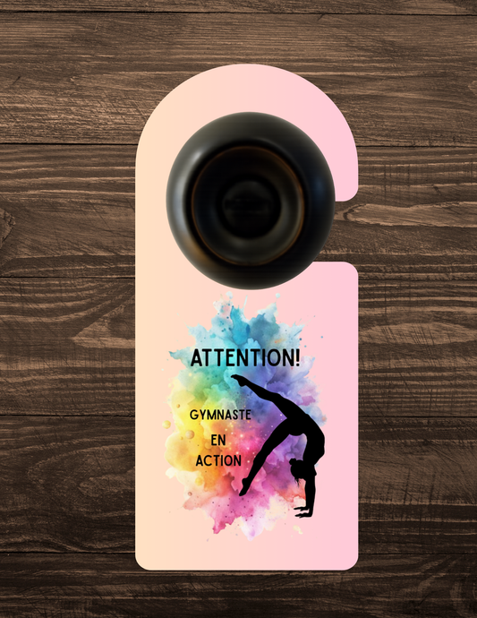 🪝 Accroche-porte personnalisé – Gymnaste en action