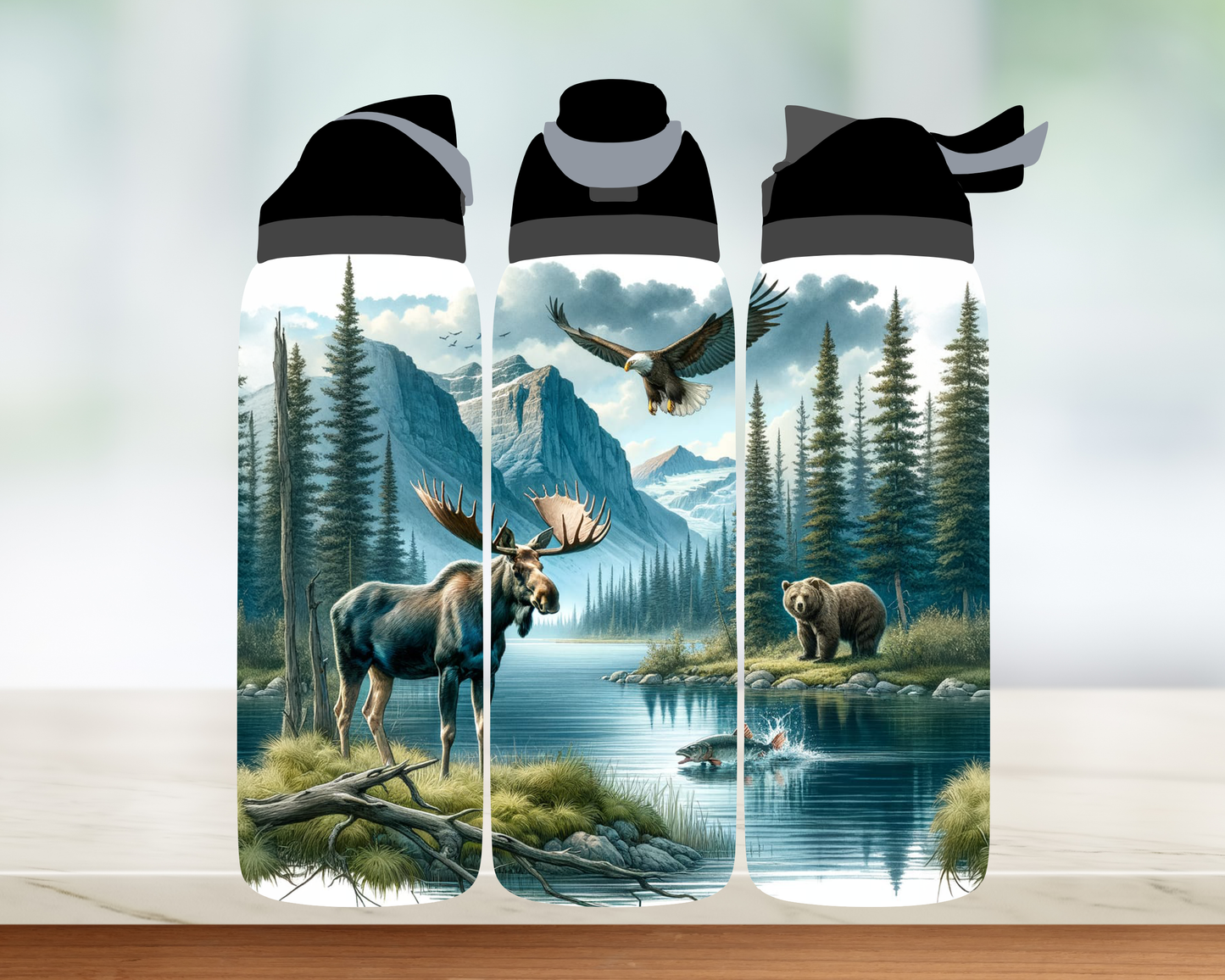 Bouteille style Owala - Paysage
