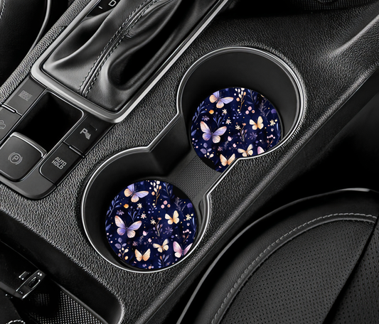 Sous-verre auto - Doux Papillon