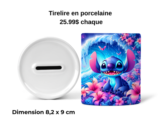 Tirelire - Personnage bleu