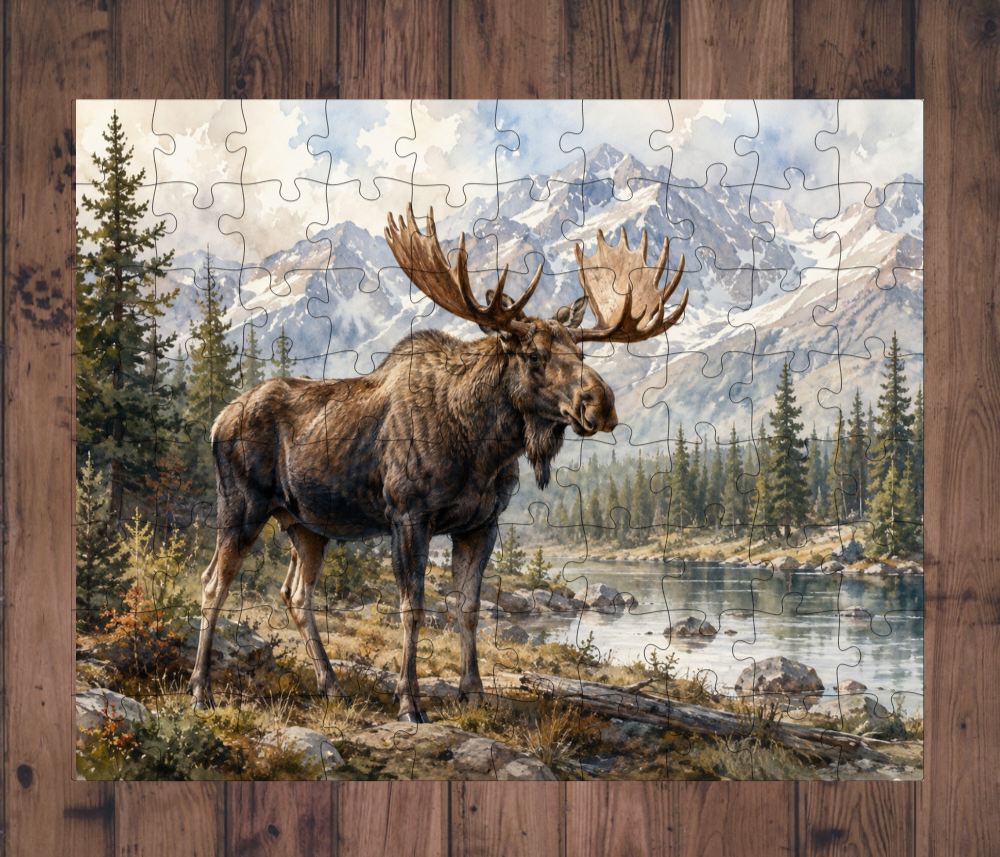 🧩 Casse-tête sublimé - Orignal