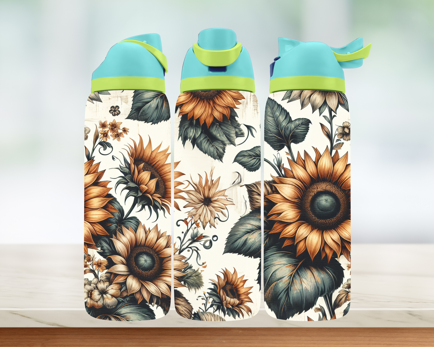 Bouteille style Owala - Tournesol v.2
