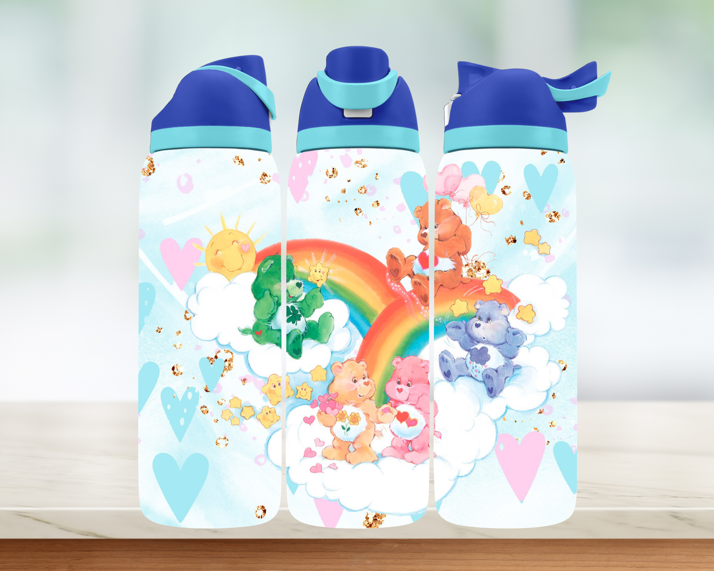 Bouteille style Owala - Ourson coloré