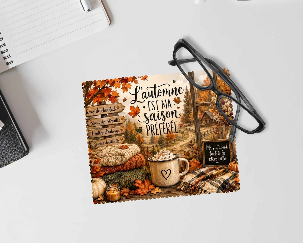 Linge à lunette - L'automne est ma saison préférée