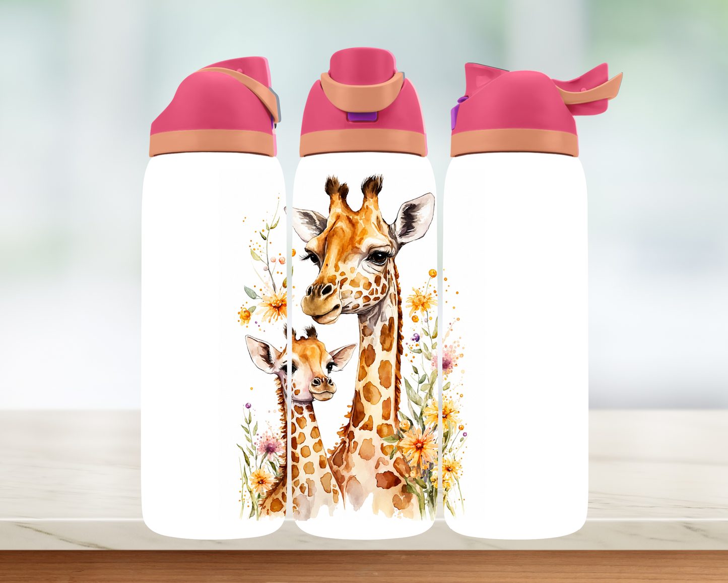 Bouteille style Owala - Girafe