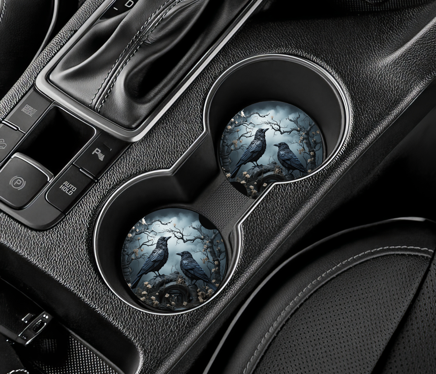 Sous-verre auto - Corbeau