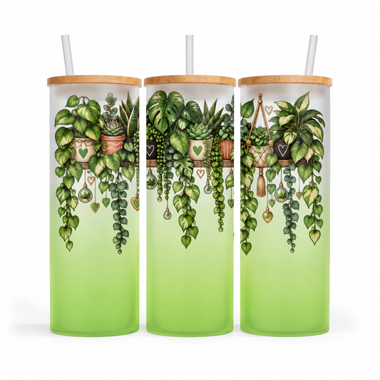 Verre givré 25 oz - Plantes
