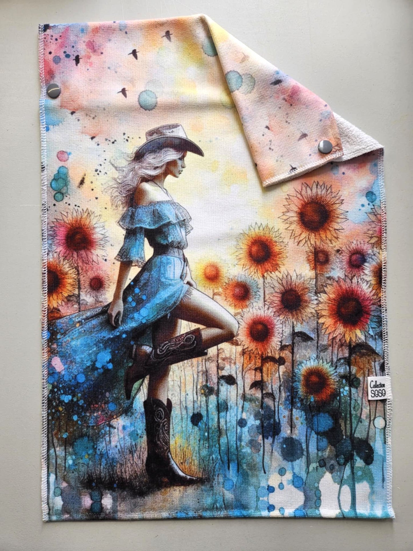 Serviette à main - Country& tournesol