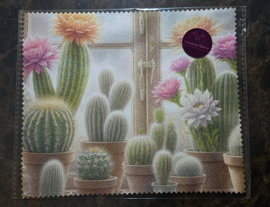 Linge à lunette - Cactus