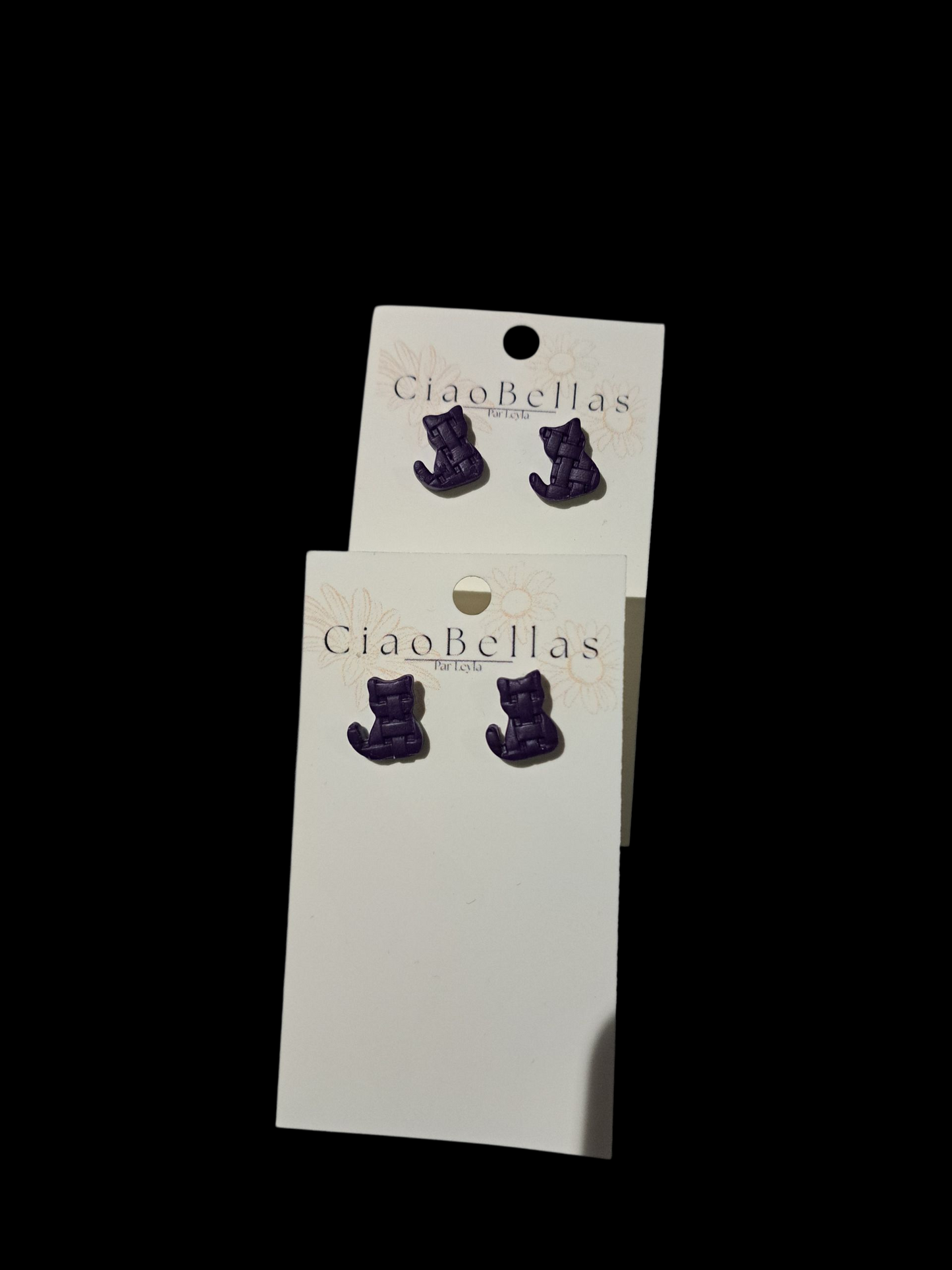 Boucle d'oreille chat