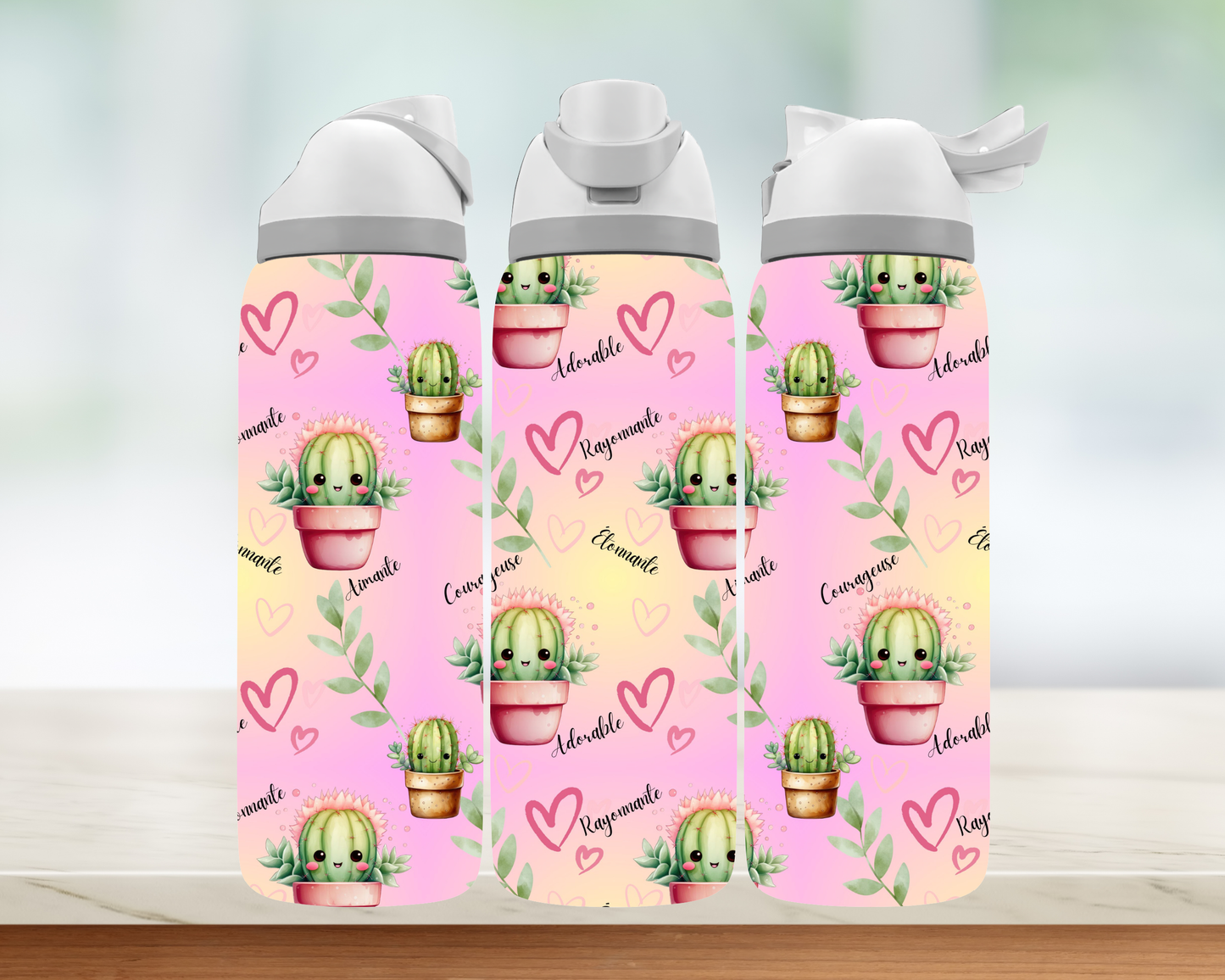 Bouteille style Owala - Cactus