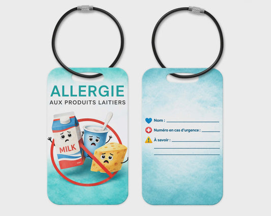 Étiquette d’alerte allergie ⚠️ - Produit Laitiers