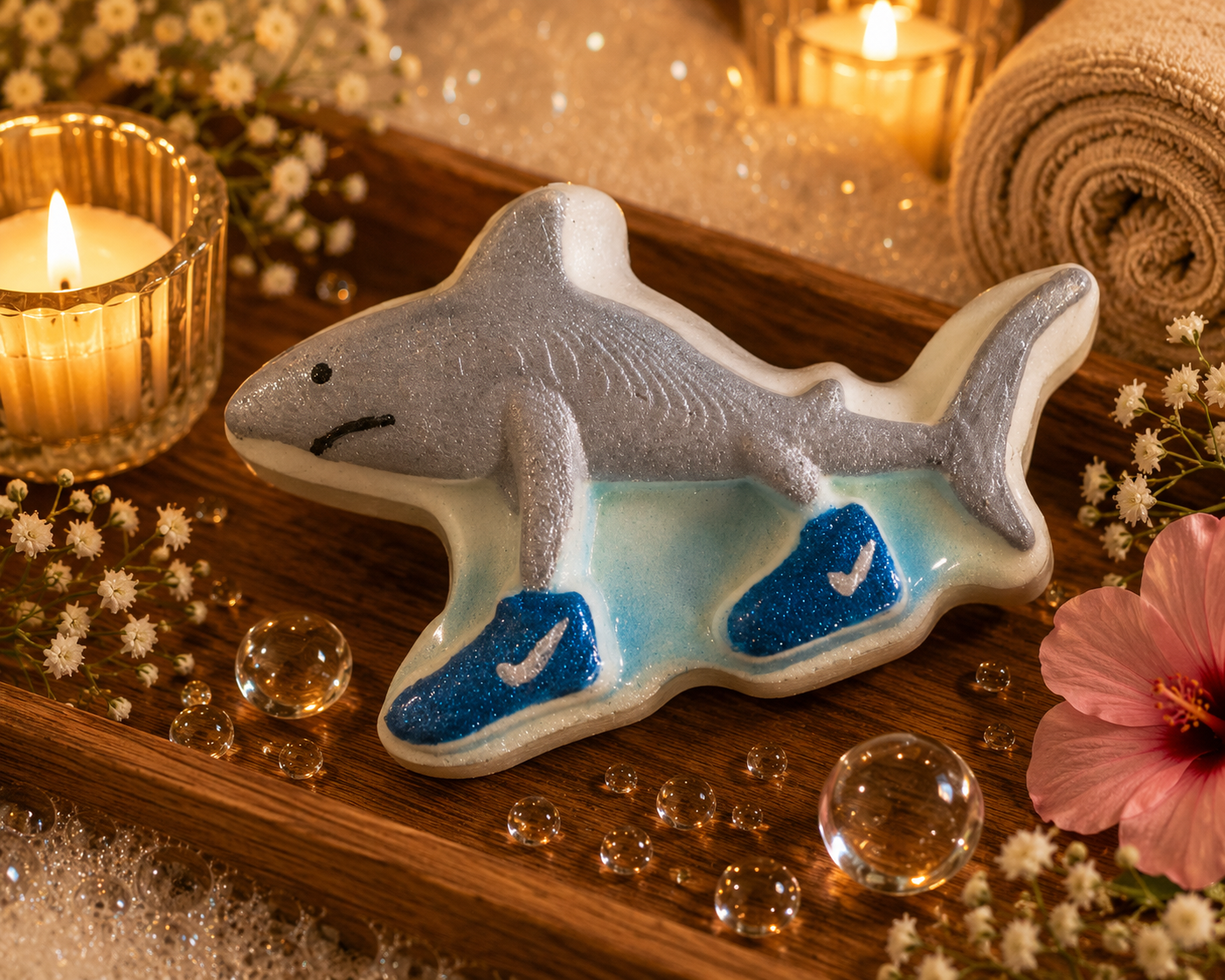 Bombe de bain - Requin animé