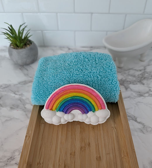 Bombe de bain arc-en-ciel