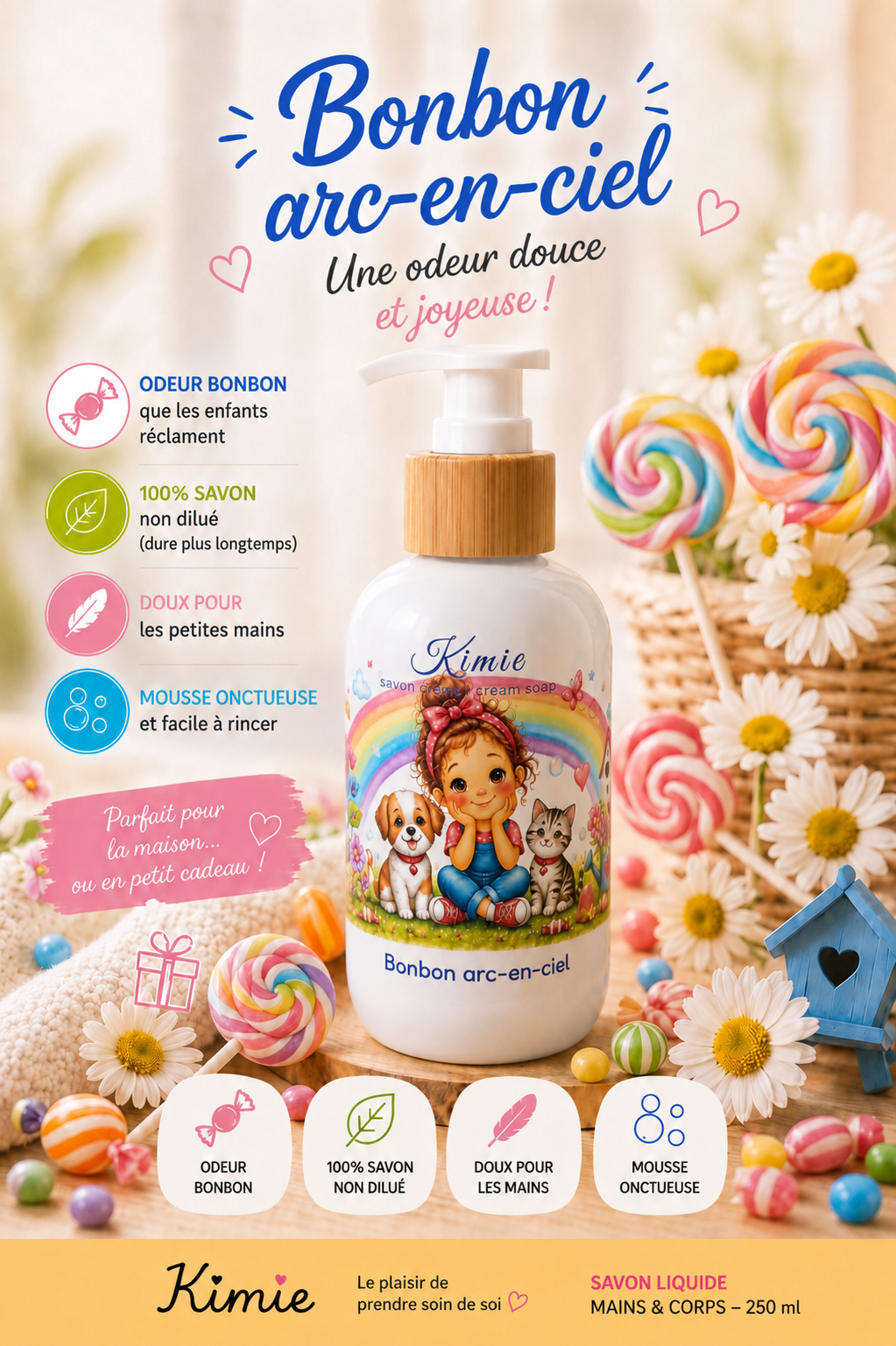 Savon liquide pour enfants - Kimie