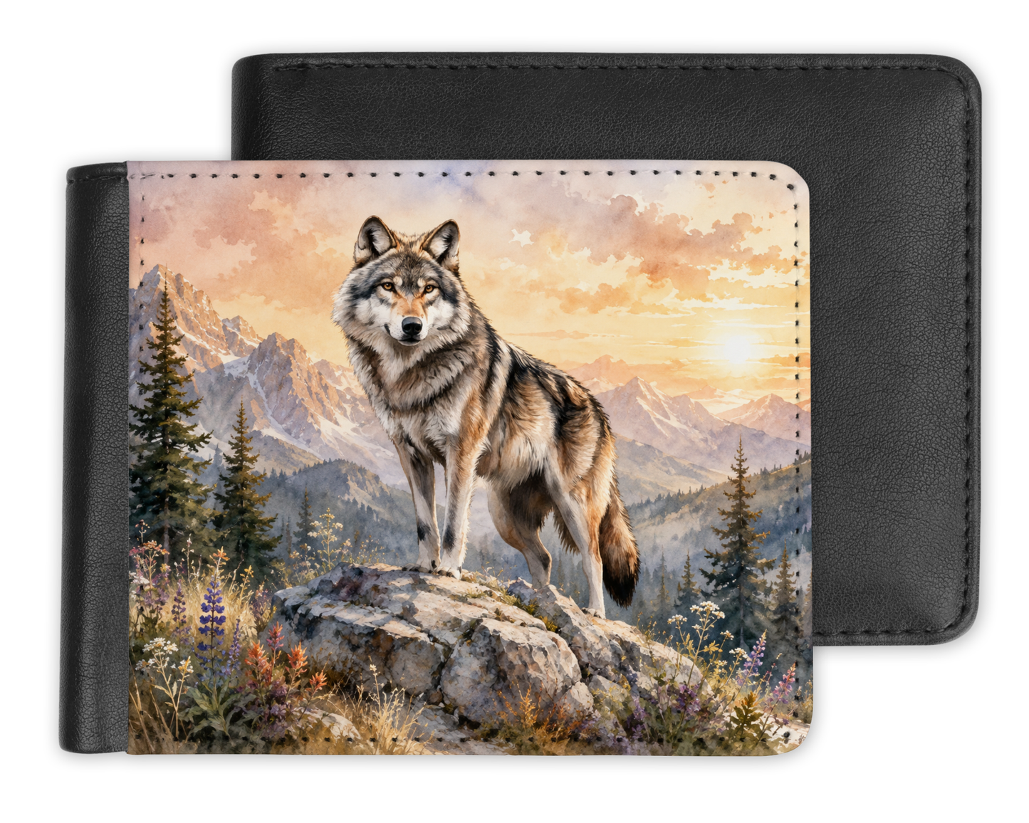 Porte-feuille pour homme - Loup