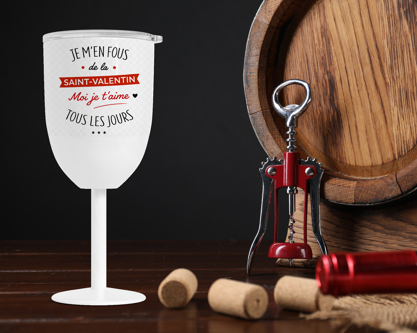 Coupe vin isotherme - Saint-Valentin