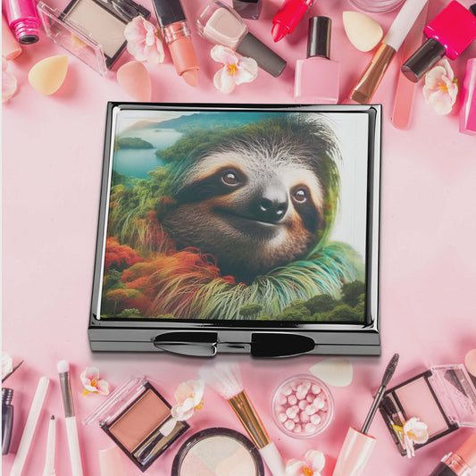 Miroir de poche - Paresseux paysage