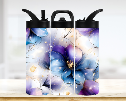 Tumbler - Fleur mauve
