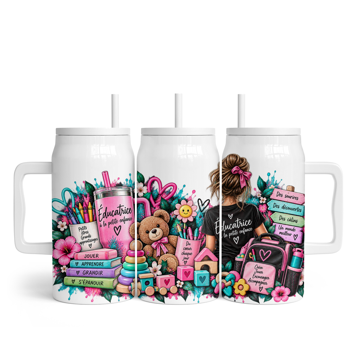 Tasse isotherme 50 oz - Éducatrice v.2