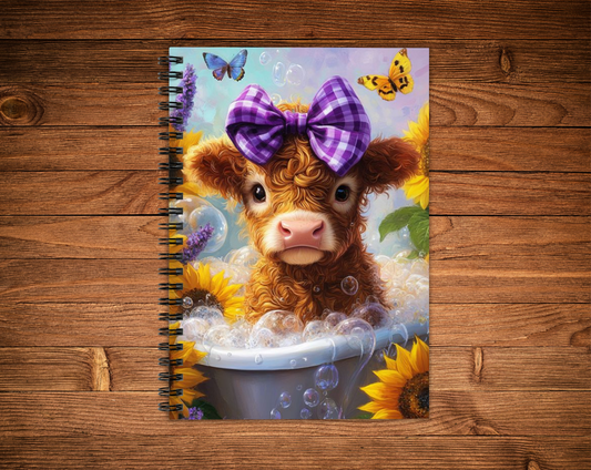 Cahier de notes - Vache tournesol