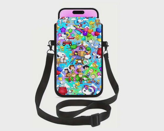 📱 Sac à cellulaire sublimé – Chien blanc et ses amis