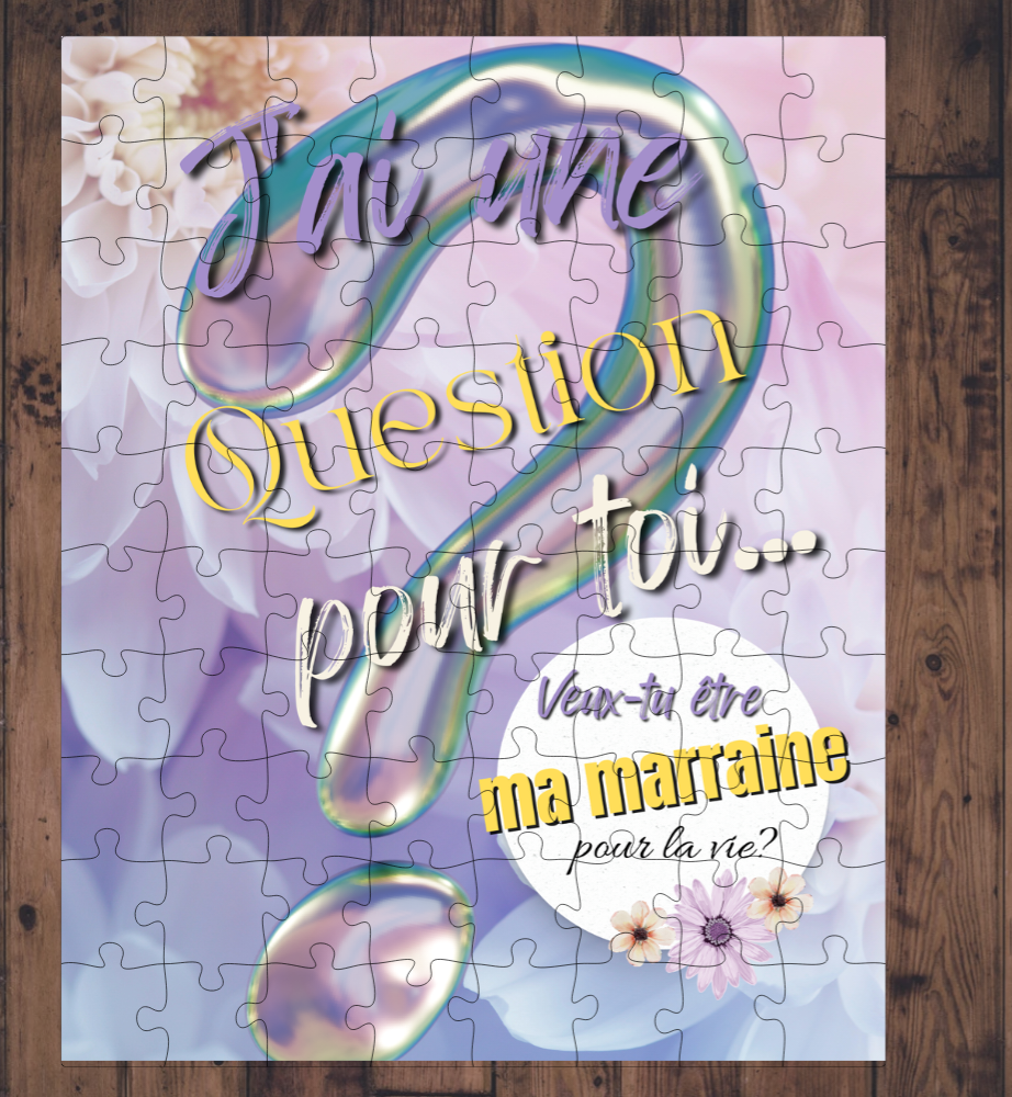 🧩 Casse-tête sublimé - Marraine 3