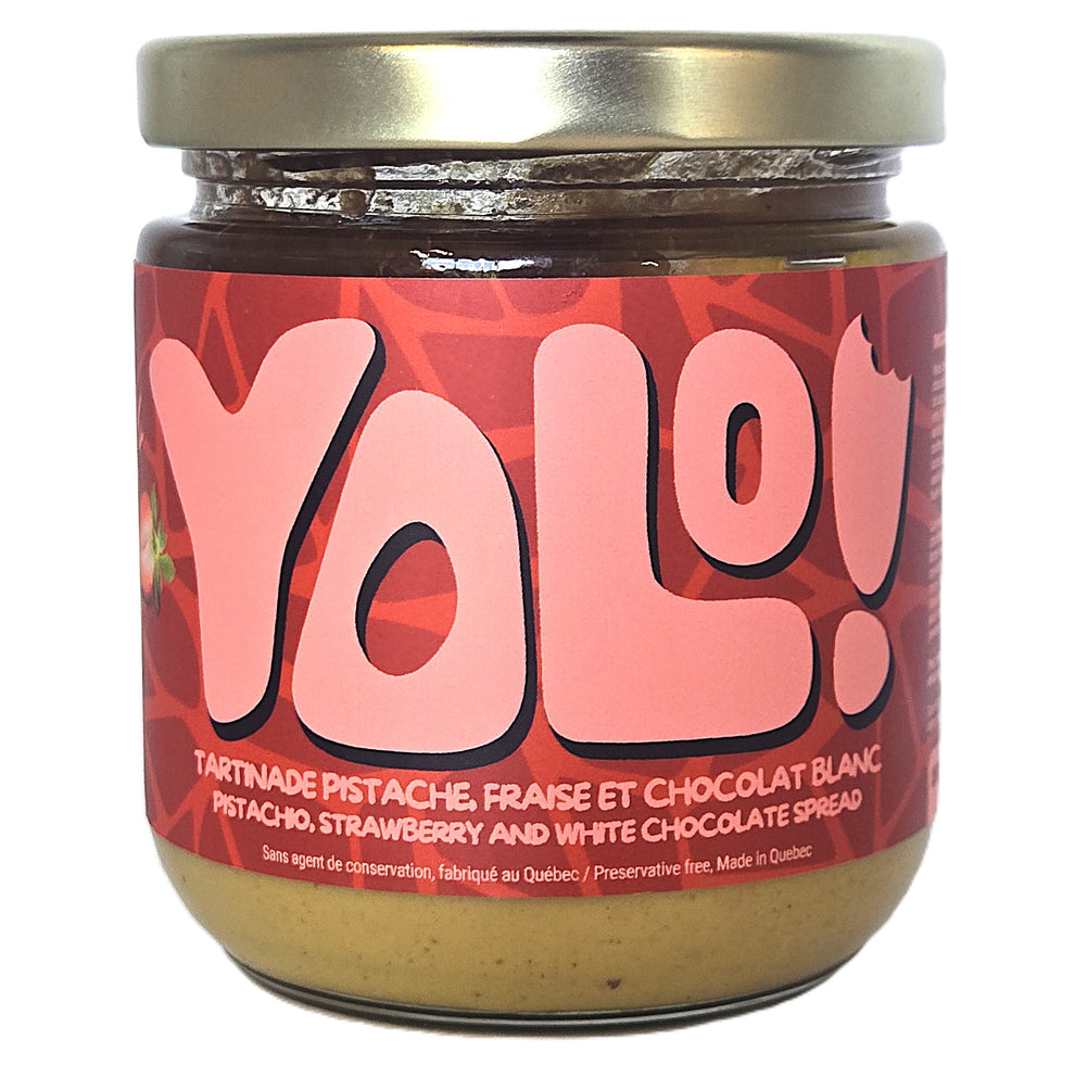 Yolo - Tartinade pistache, fraise et chocolat blanc