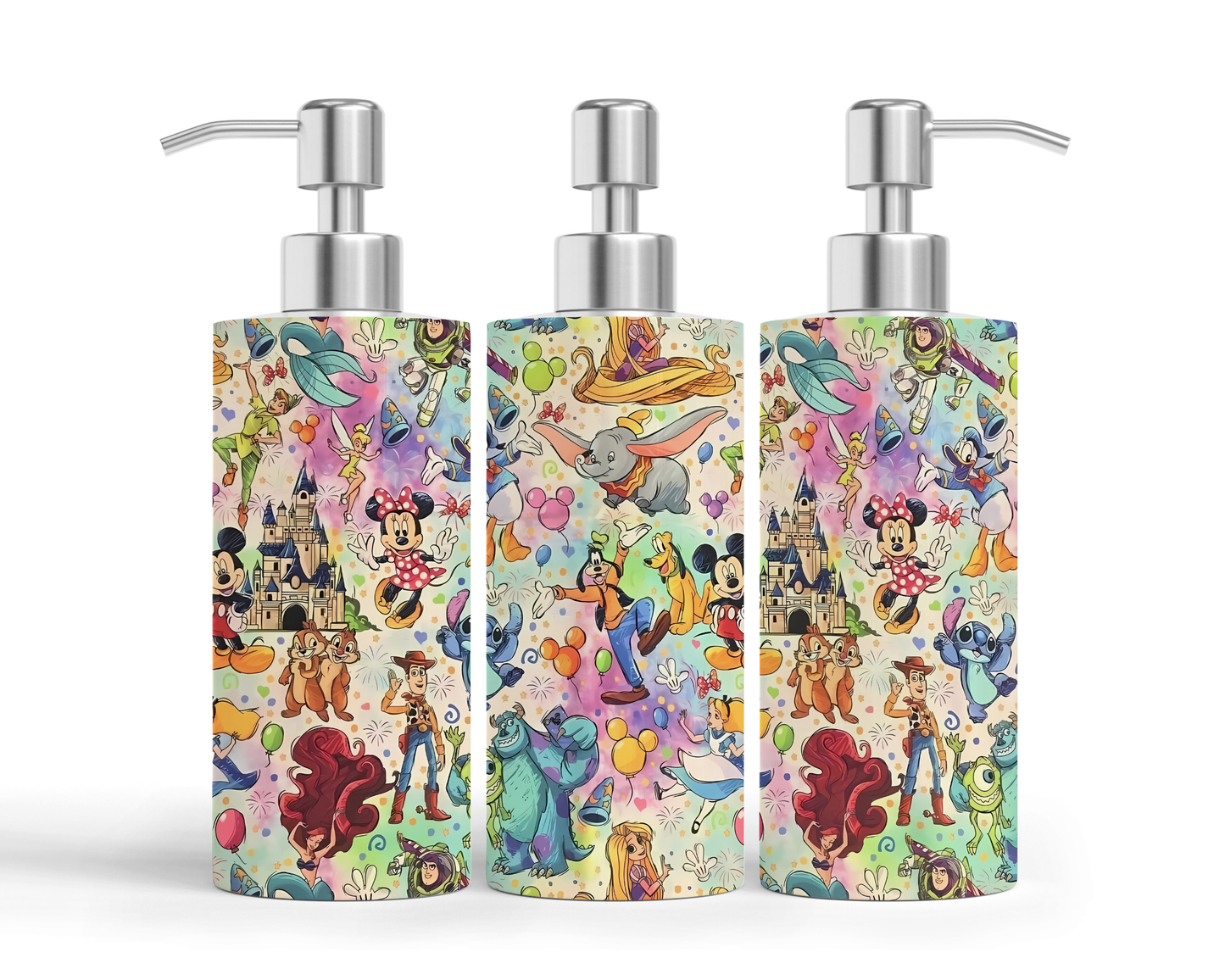 Pompe à savon - royaume des personnages