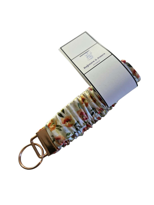 Porte-clé de poignet belles fleurs