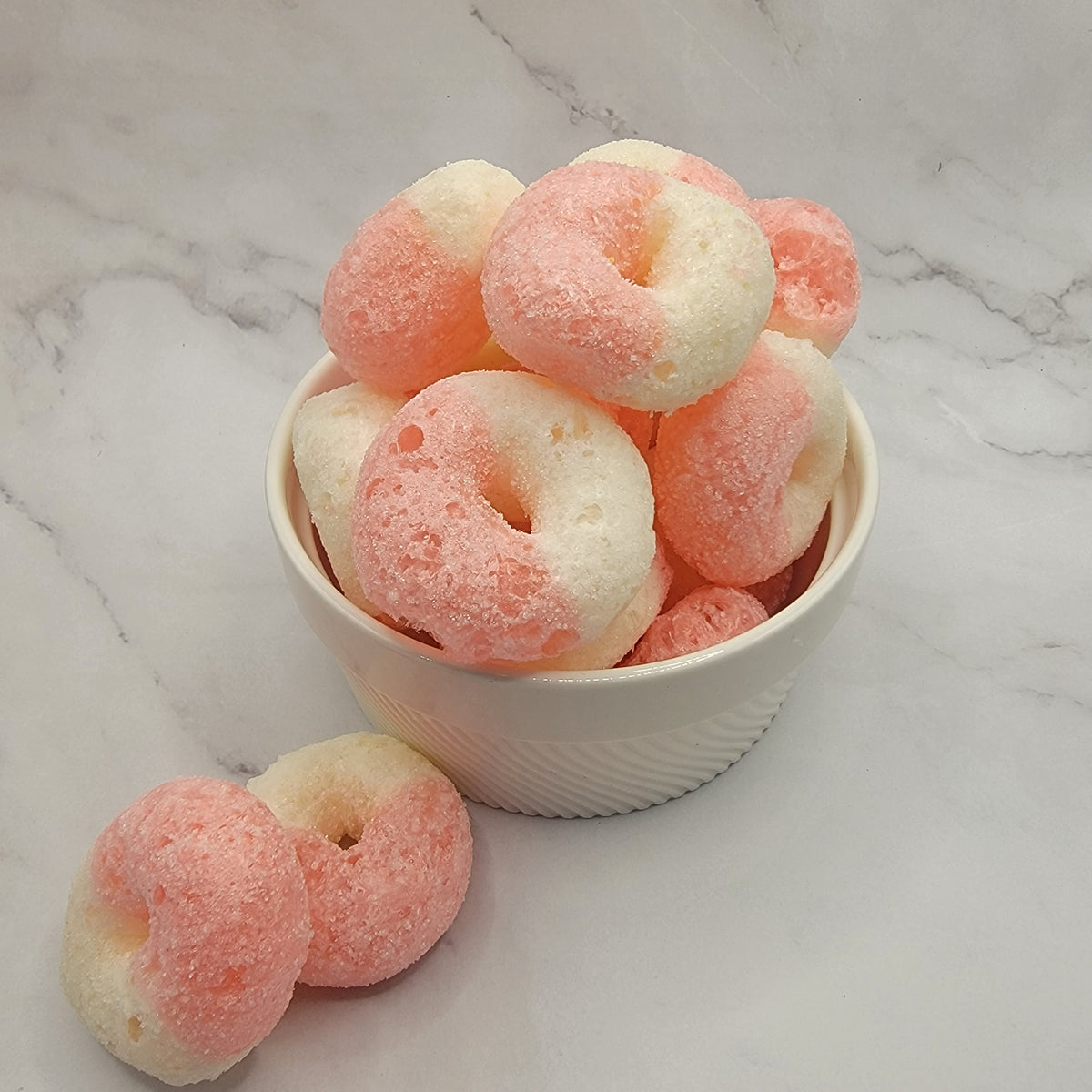 Bonbon anneau lyophilisé