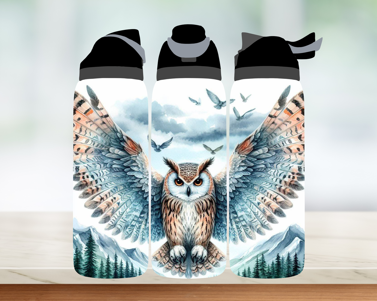 Bouteille style Owala 32 oz - Arfang des neiges