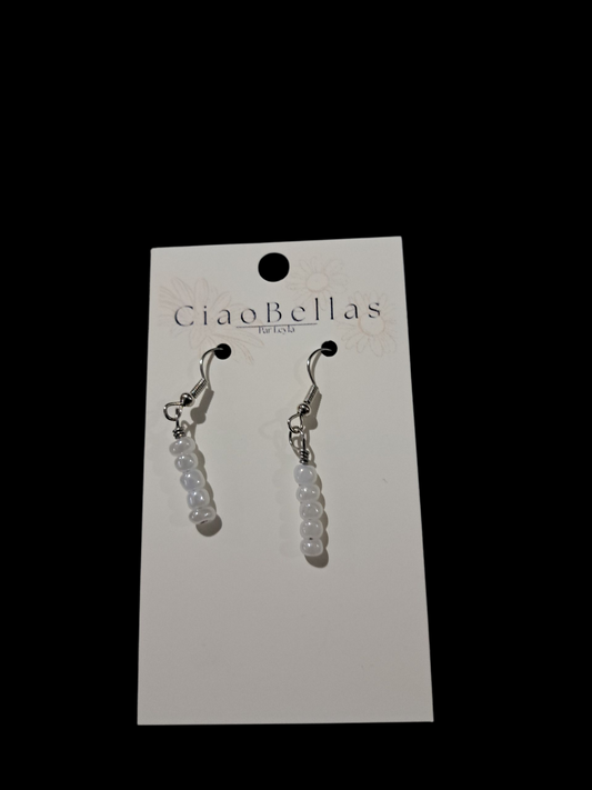 Boucle d'oreille a perle