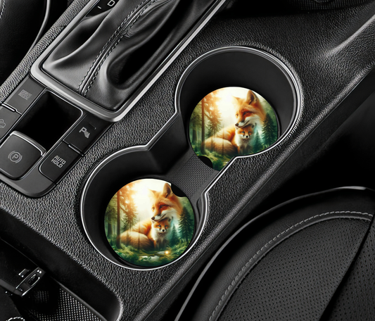 Sous-verre auto - renard