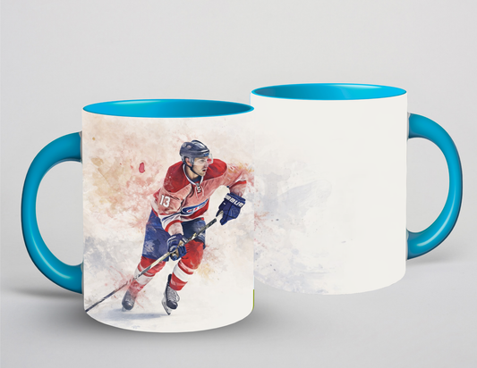 Tasse bleu - Hockey