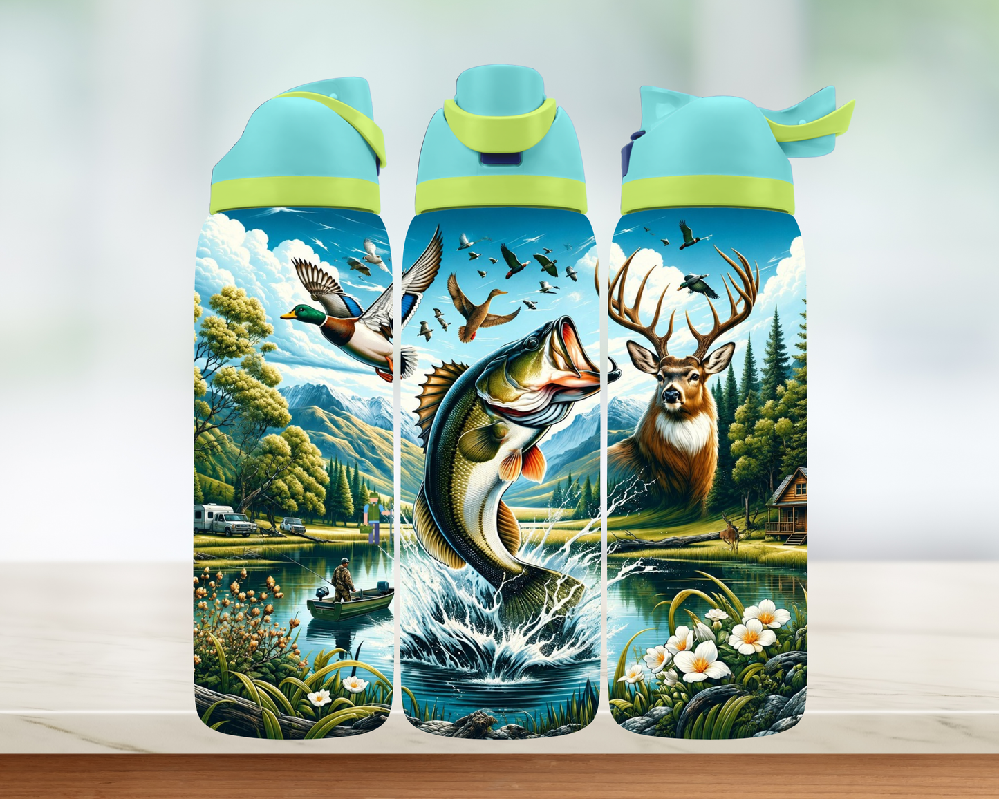 Bouteille style Owala - Chasse et pêche