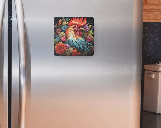 Aimant 3 po x 3 po - Coq