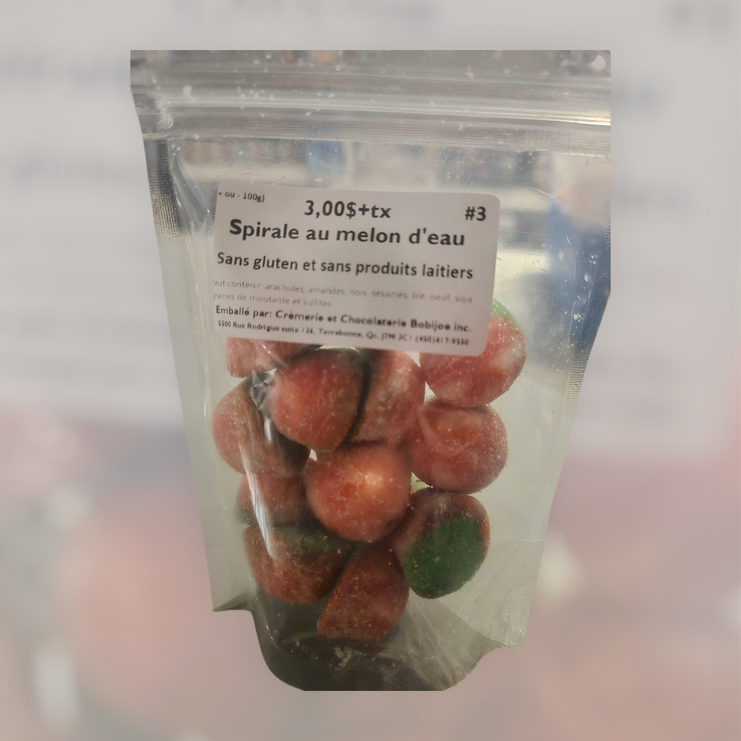 Bonbon - Spirale melon d'eau