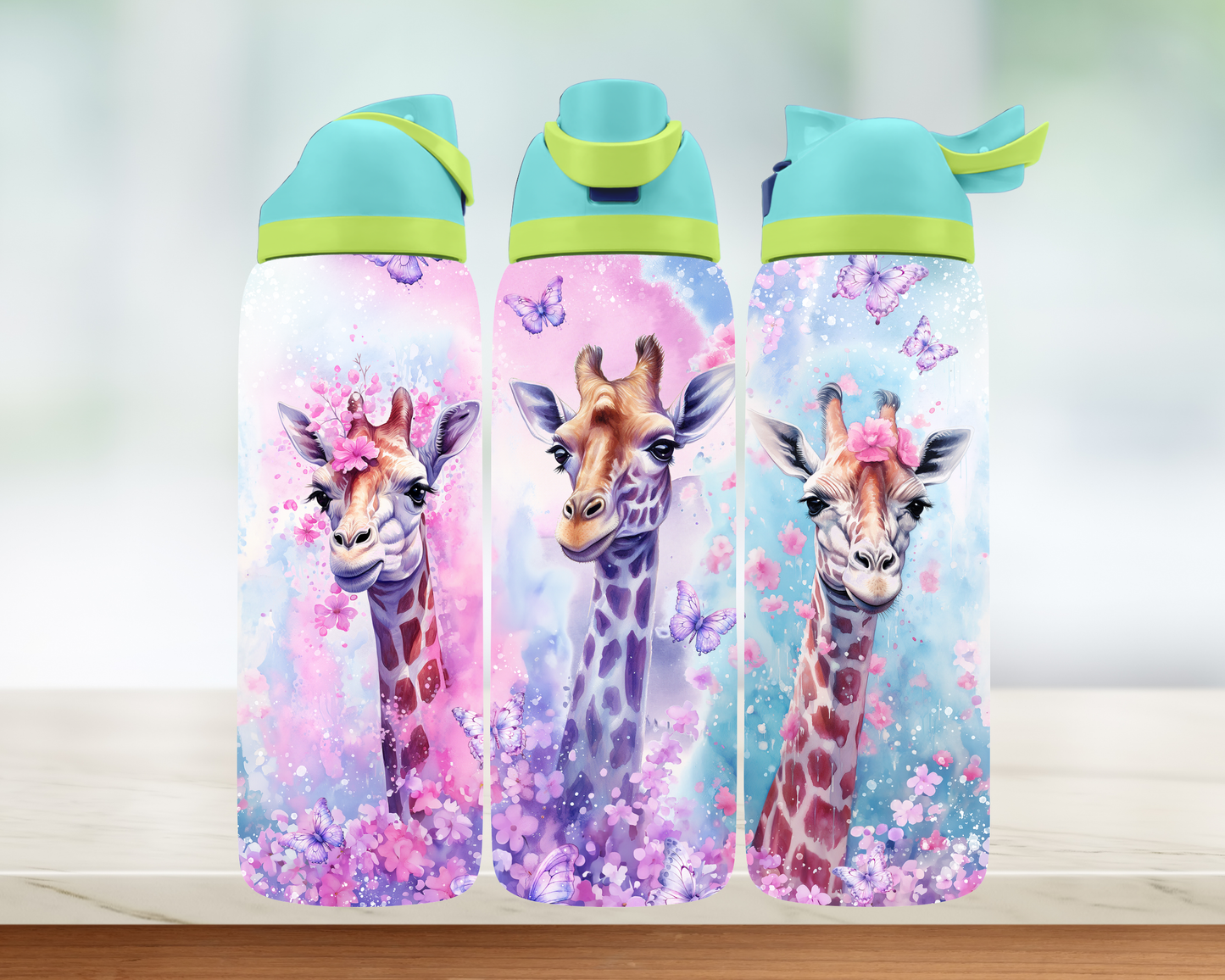 Bouteille style Owala - Girafe