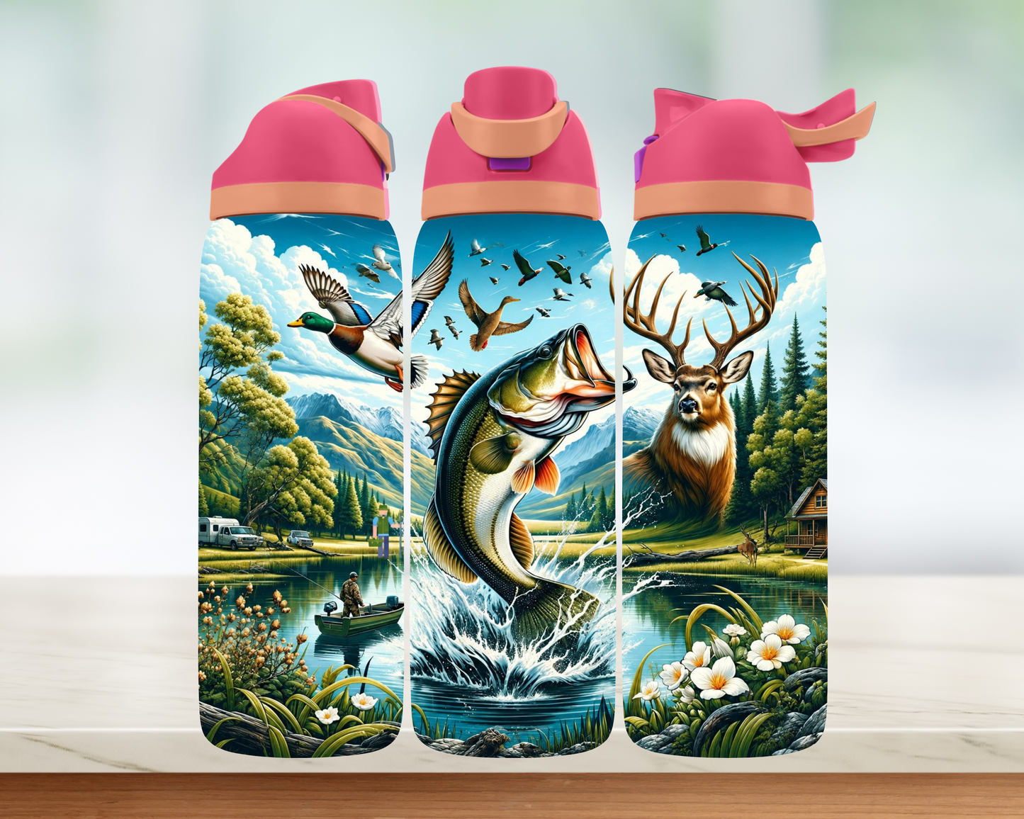 Bouteille style Owala - Chasse et pêche