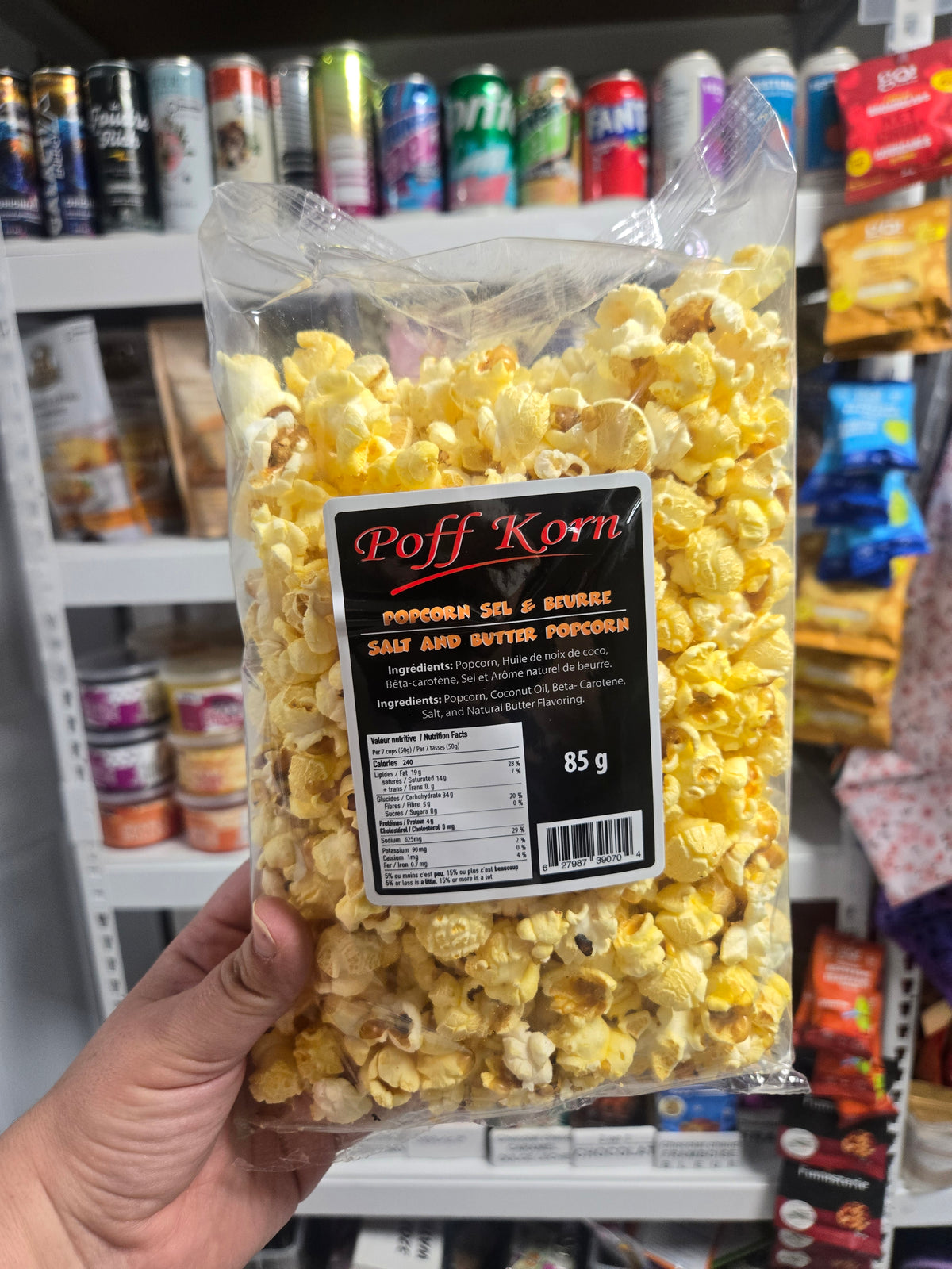 Popcorn au beurre gourmand