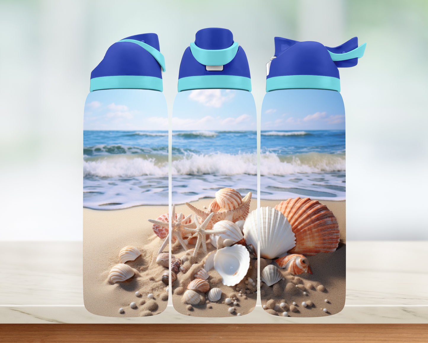 Bouteille style Owala - Plage