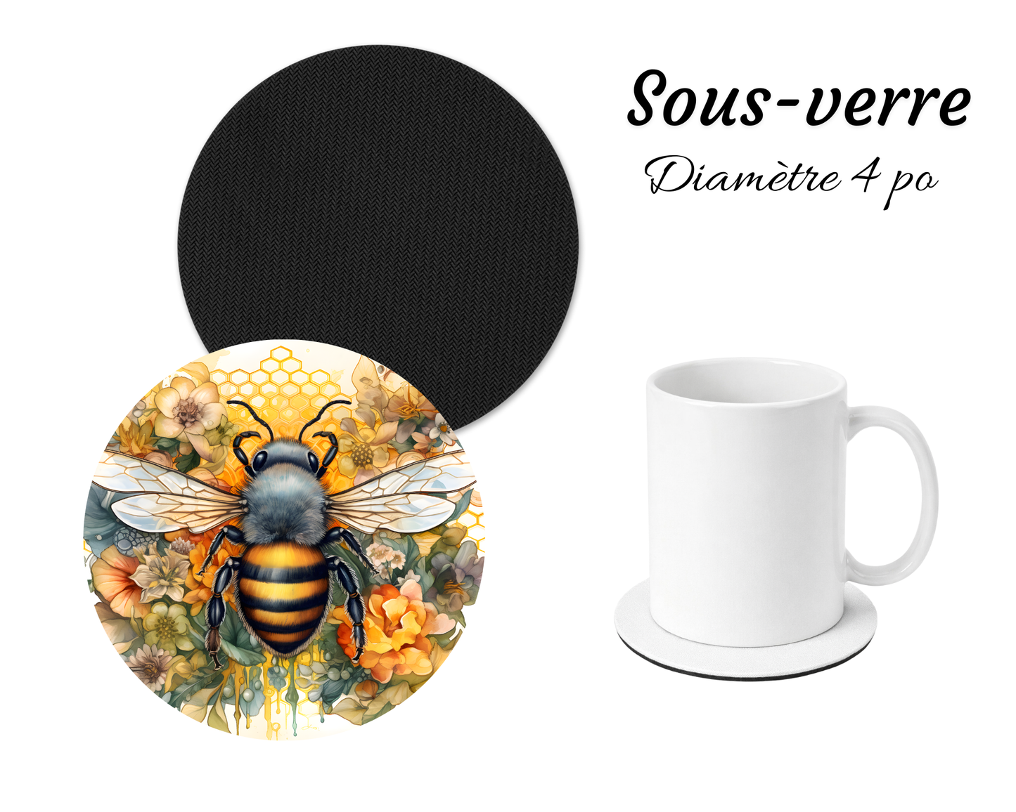 Sous-verre - abeille