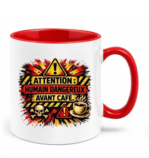 ☕ Tasse à café régulière - Humain Dangereux