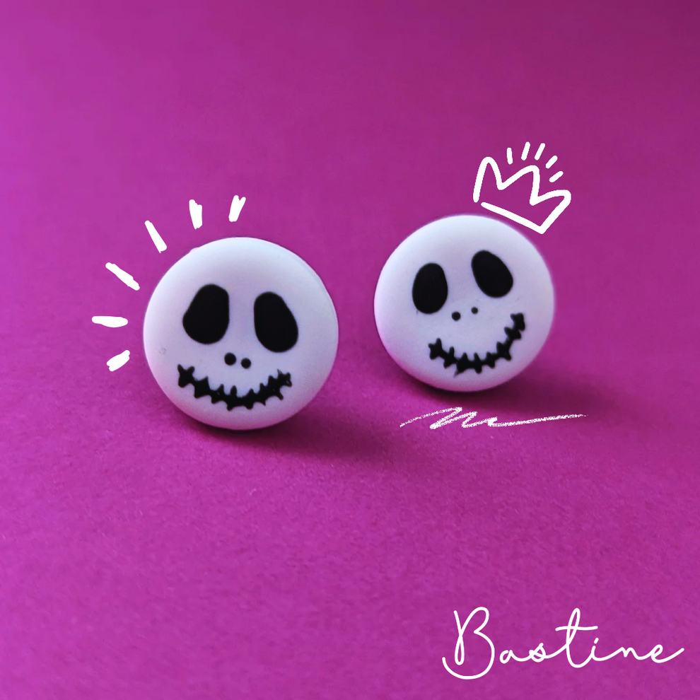 M. Jack - Boucles d'oreilles studs argile polymère et acier inoxydable hypoallergène
