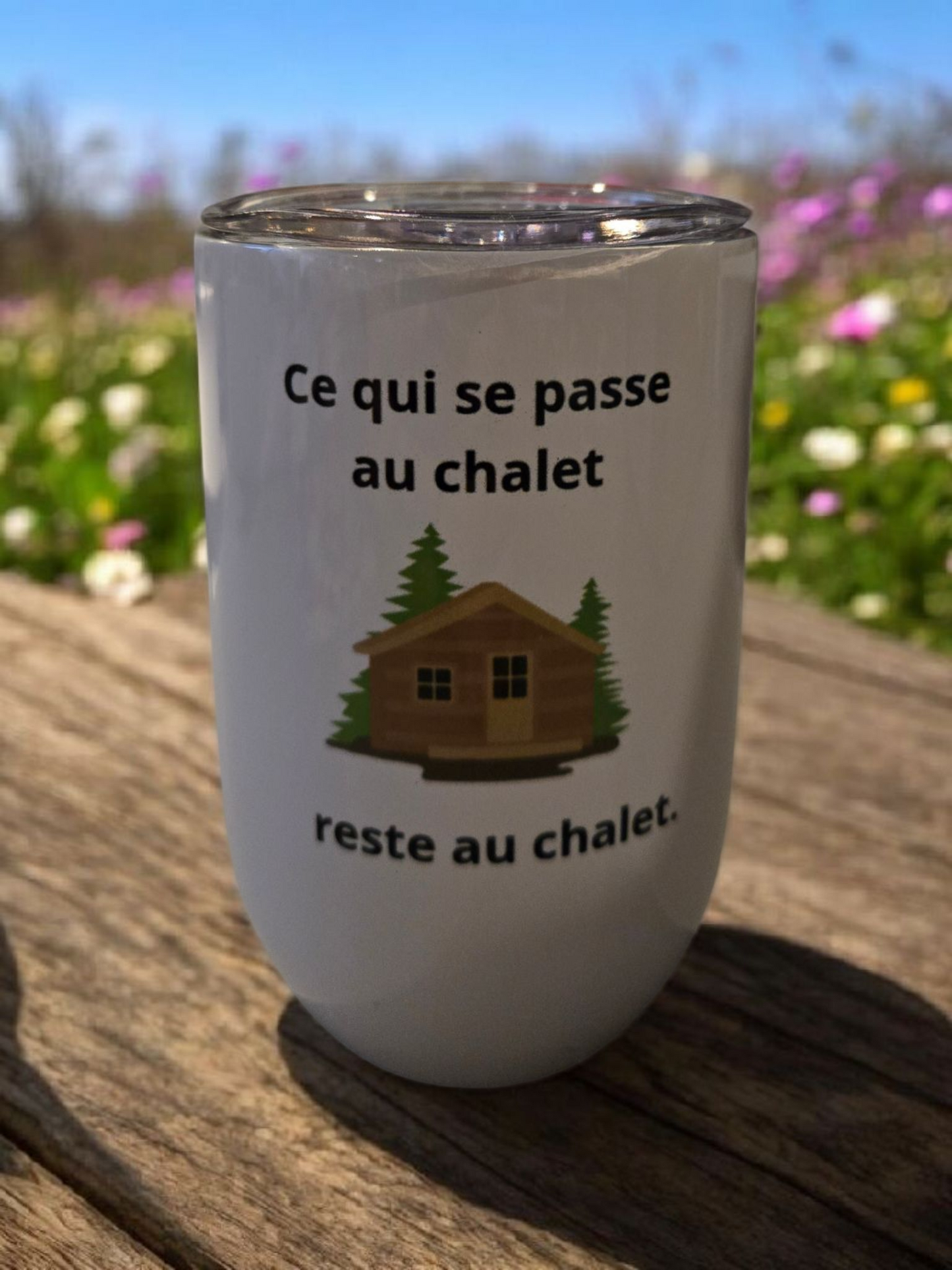 Verre à vin - Au chalet